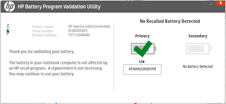 hp battery recall program
